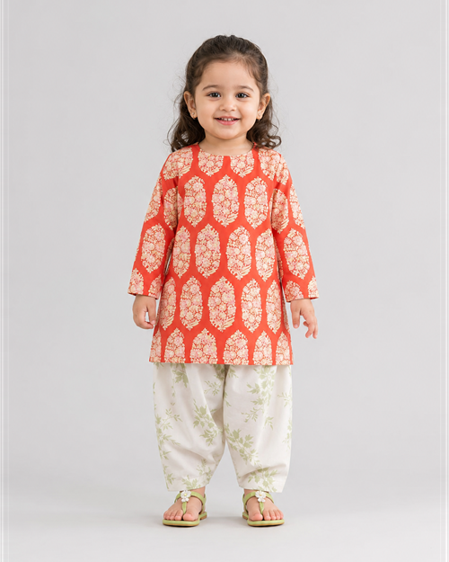 2 Piece - Printed Suit