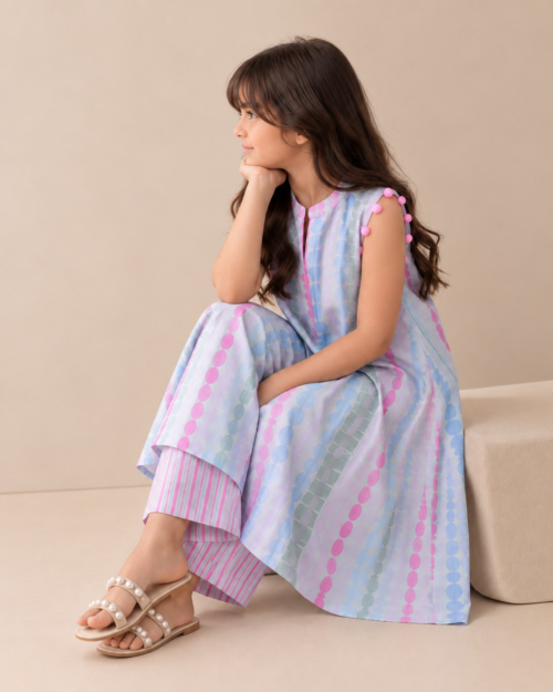 LILI-A146 Summers 2 Piece - Printed Lawn Suit