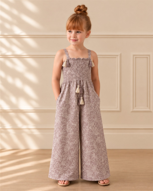 LILI-A205-base 2 Piece – Printed Embroidered Suit