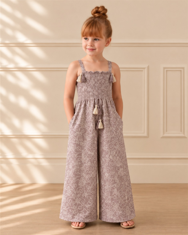 2 Piece – Printed Embroidered Suit